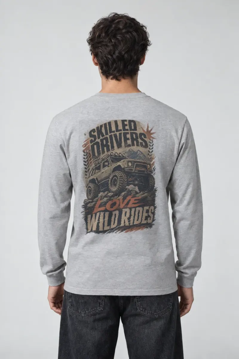 "Skilled Drivers Wild Rides" Unisex Longsleeve T-shirt | Gildan 2400