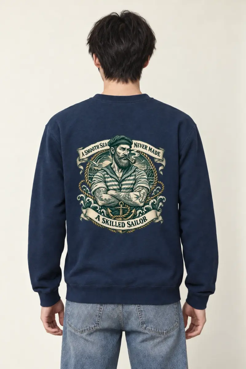 "Skilled Sailor" Heavy Blend Unisex Crewneck Sweatshirt