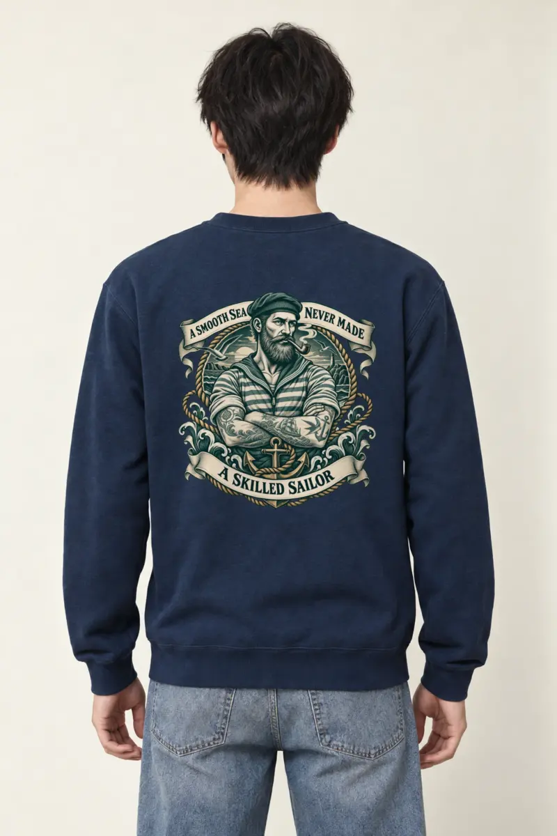 "Skilled Sailor" Heavy Blend Unisex Crewneck Sweatshirt