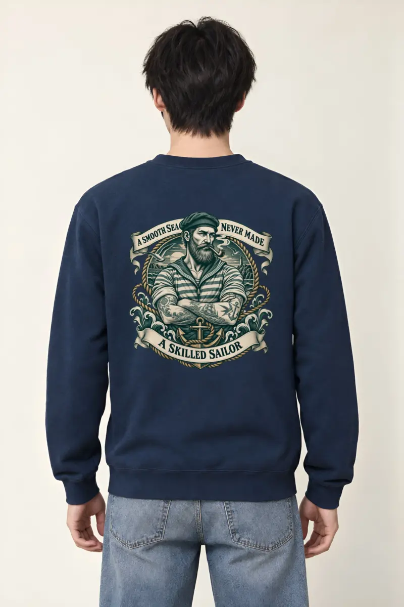 "Skilled Sailor" Heavy Blend Unisex Crewneck Sweatshirt