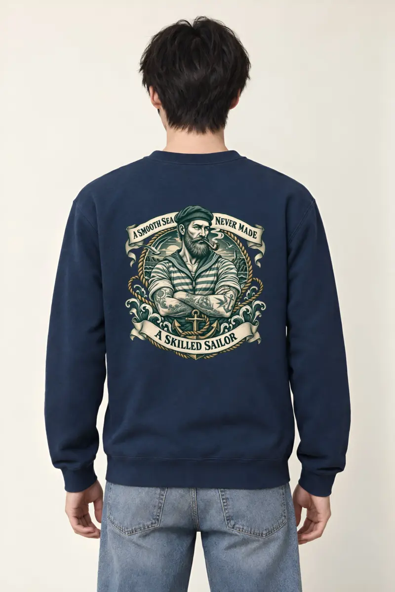 "Skilled Sailor" Heavy Blend Unisex Crewneck Sweatshirt