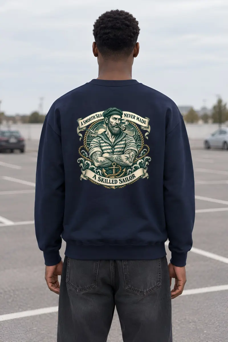 "Skilled Sailor" Heavy Blend Unisex Crewneck Sweatshirt