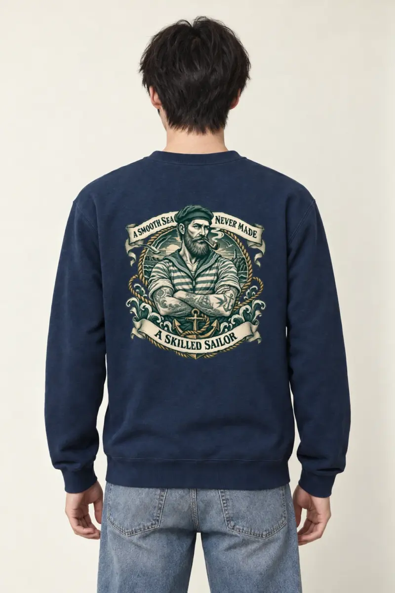 "Skilled Sailor" Heavy Blend Unisex Crewneck Sweatshirt