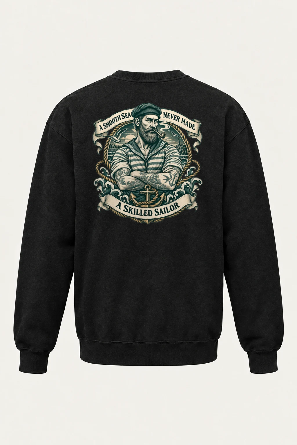 "Skilled Sailor" Heavy Blend Unisex Crewneck Sweatshirt | Gildan 18000