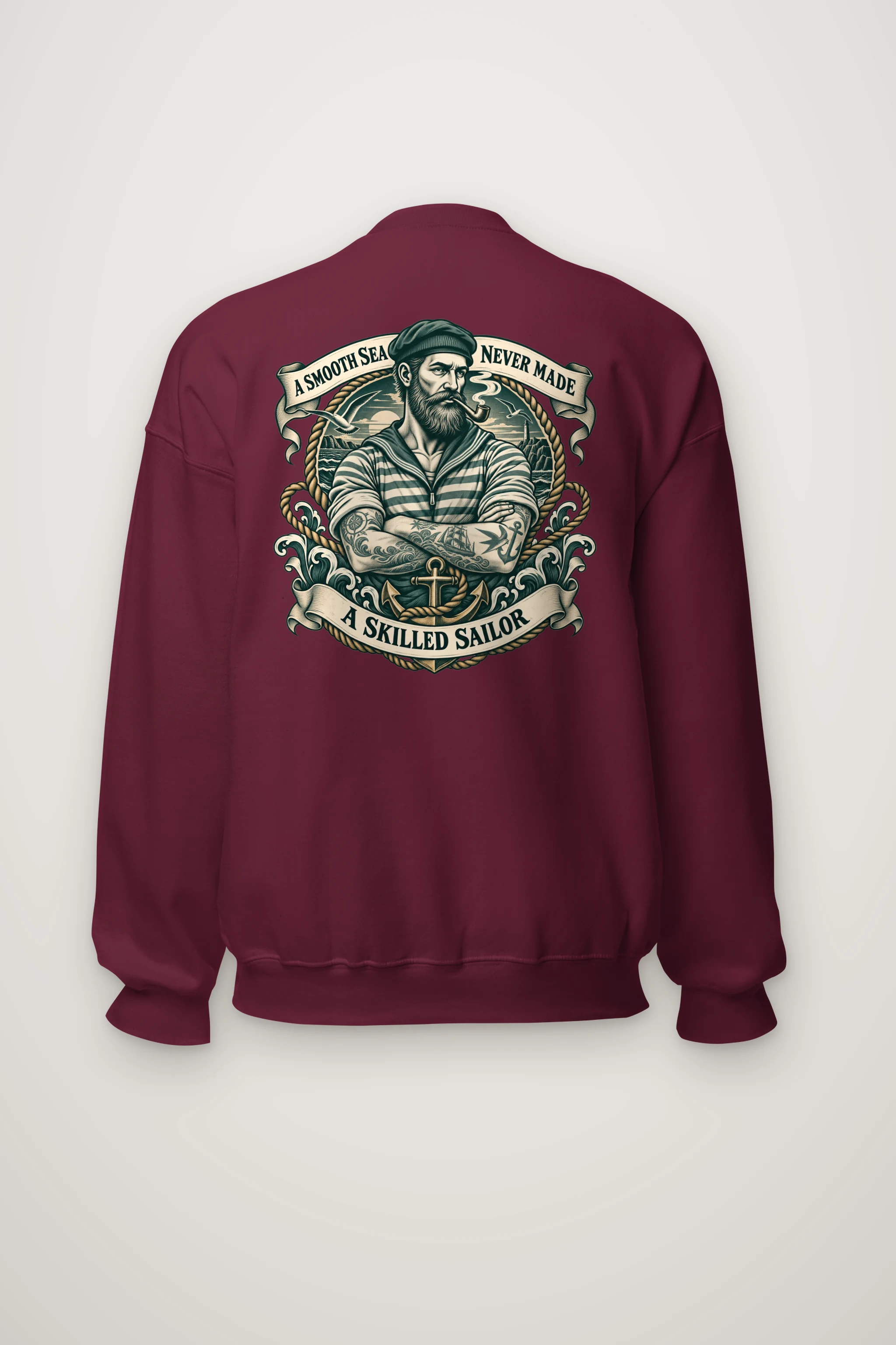 "Skilled Sailor" Heavy Blend Unisex Crewneck Sweatshirt