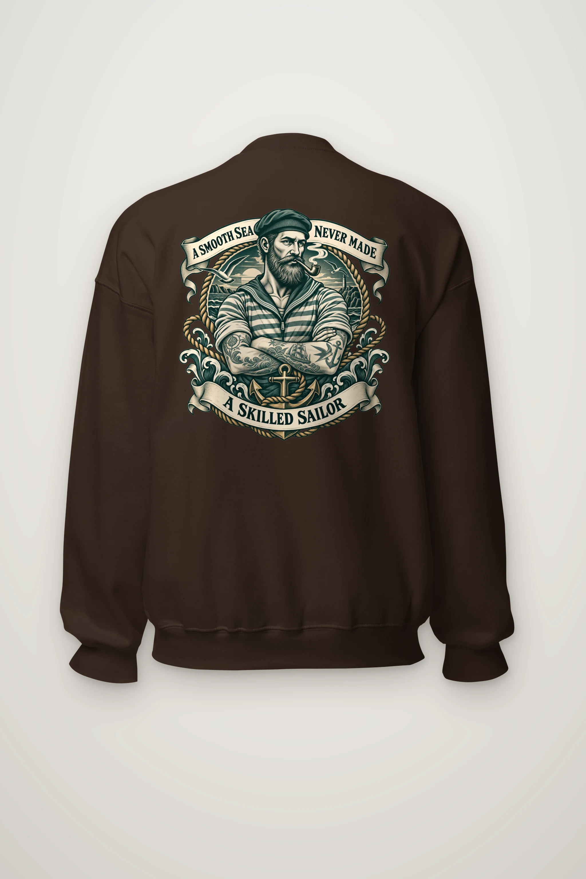 "Skilled Sailor" Heavy Blend Unisex Crewneck Sweatshirt