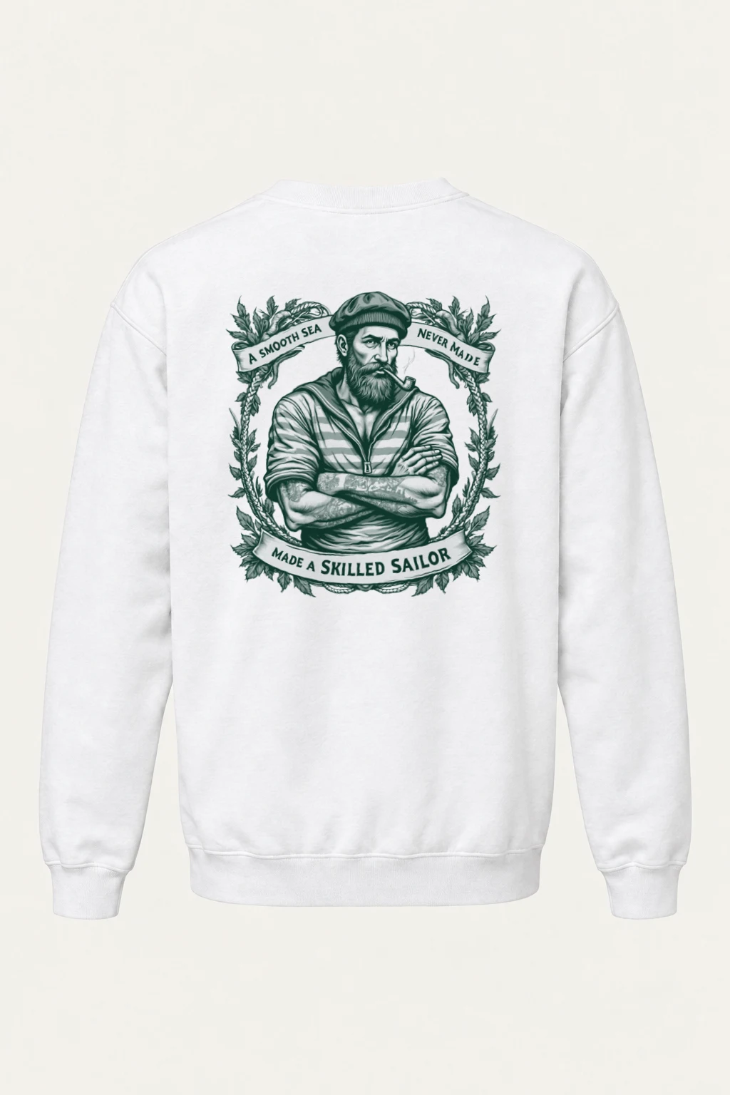 "Skilled Sailor" Heavy Blend Unisex Crewneck Sweatshirt | Gildan 18000