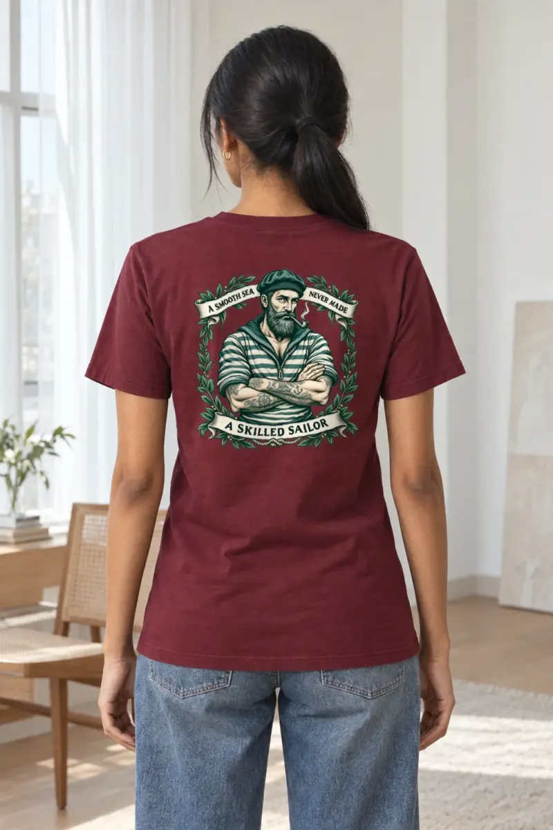 "Skilled Sailor" Heavyweight Unisex Crewneck T-shirt | Gildan 5000