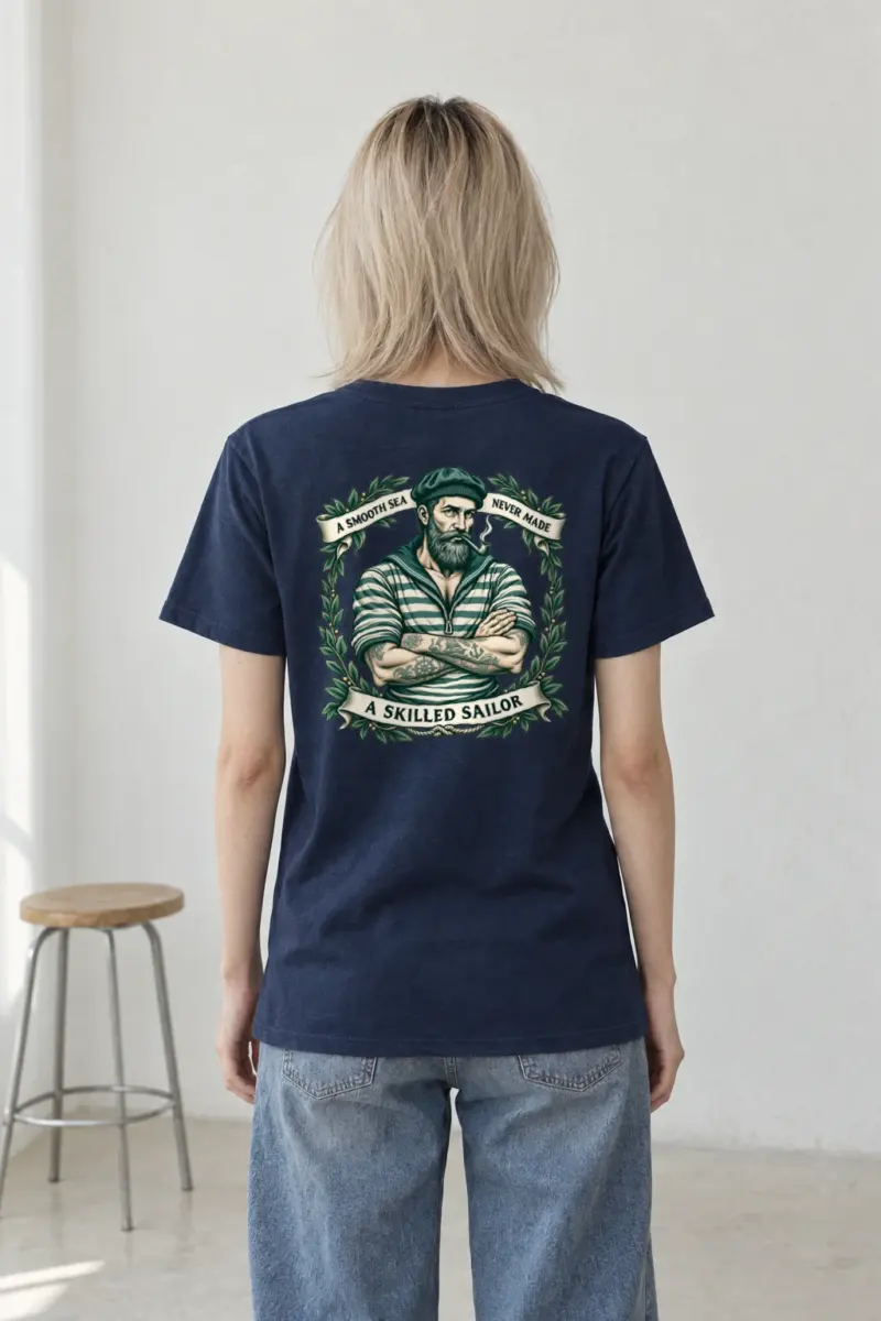 "Skilled Sailor" Heavyweight Unisex Crewneck T-shirt | Gildan 5000