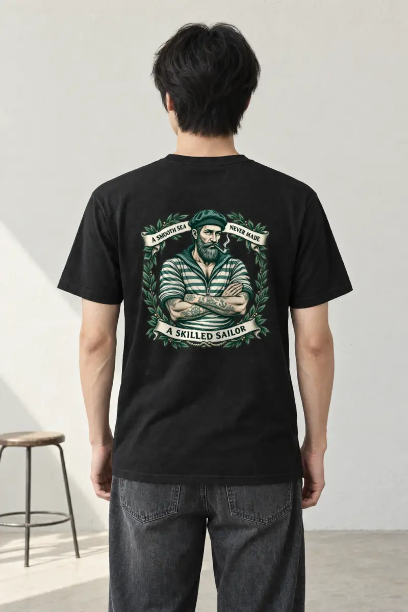 "Skilled Sailor" Heavyweight Unisex Crewneck T-shirt