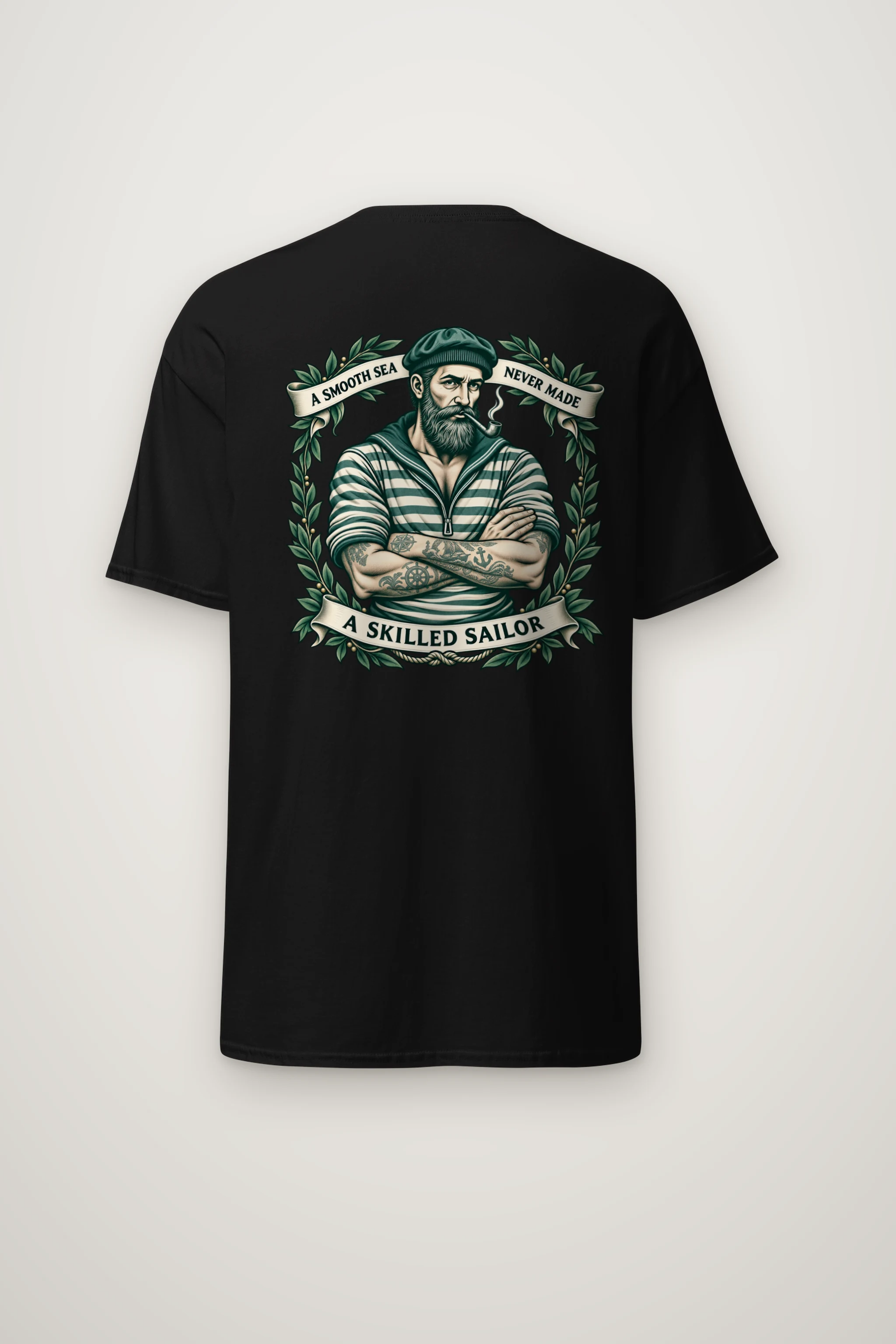 "Skilled Sailor" Heavyweight Unisex Crewneck T-shirt