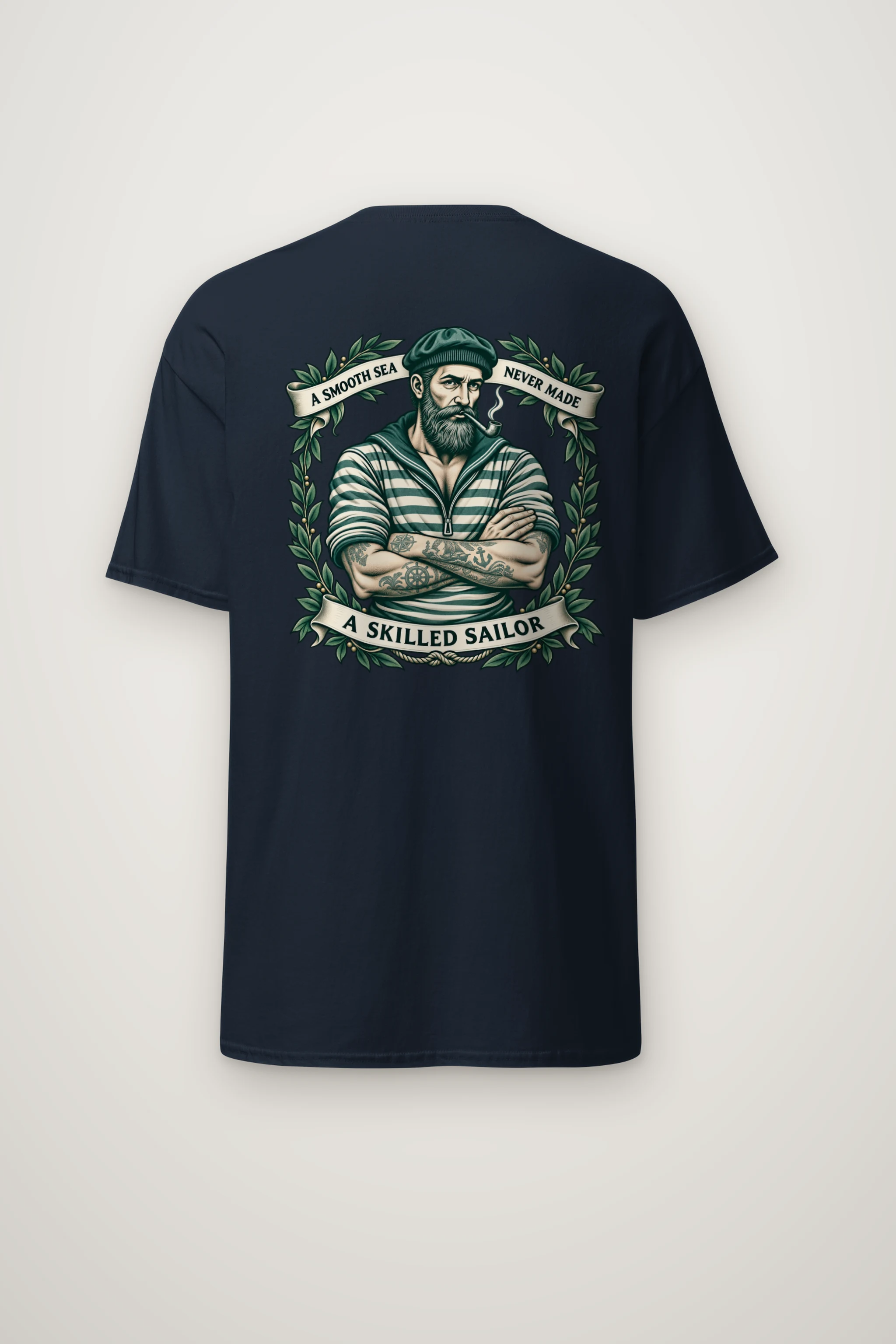 "Skilled Sailor" Heavyweight Unisex Crewneck T-shirt