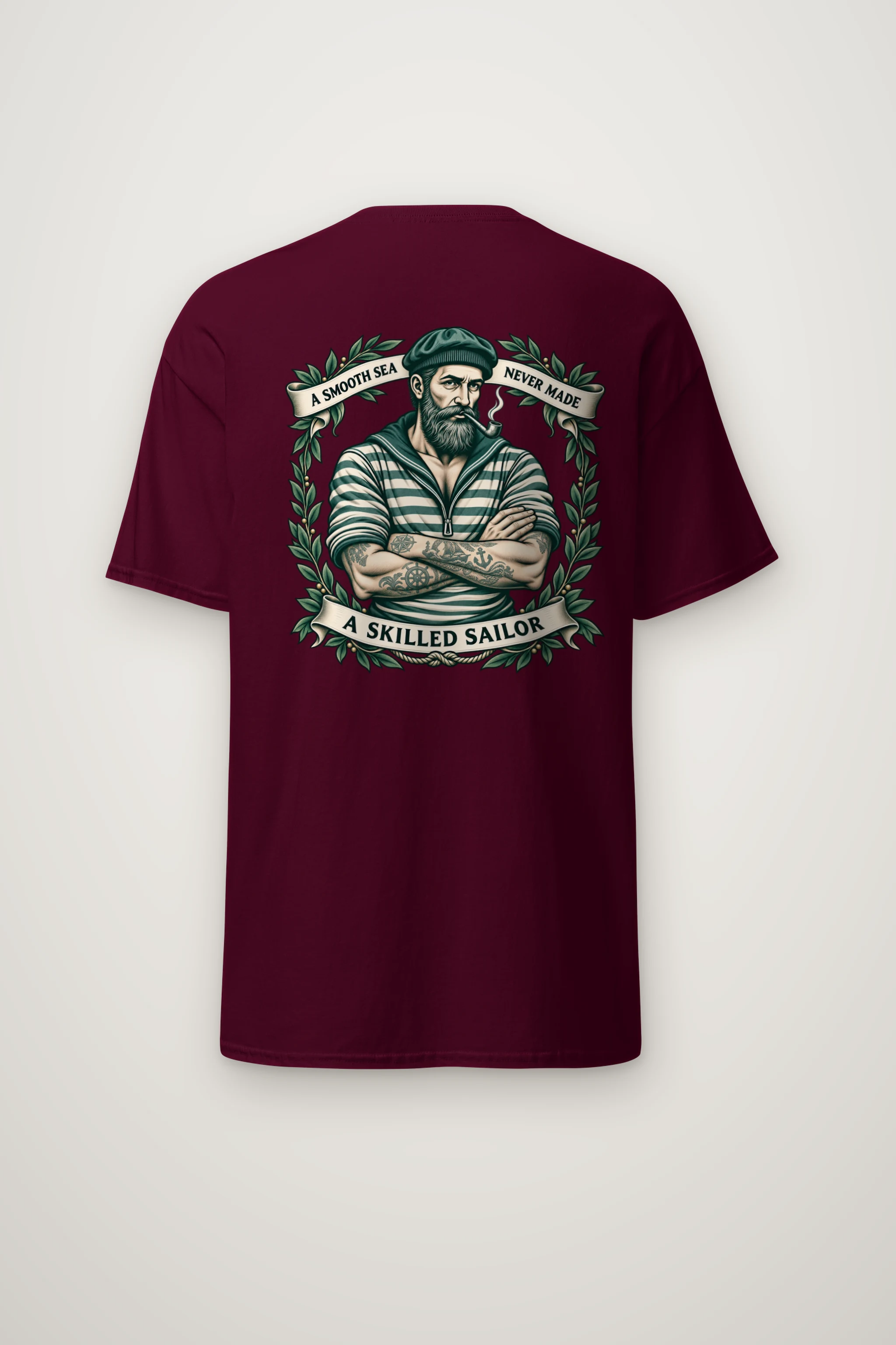 "Skilled Sailor" Heavyweight Unisex Crewneck T-shirt