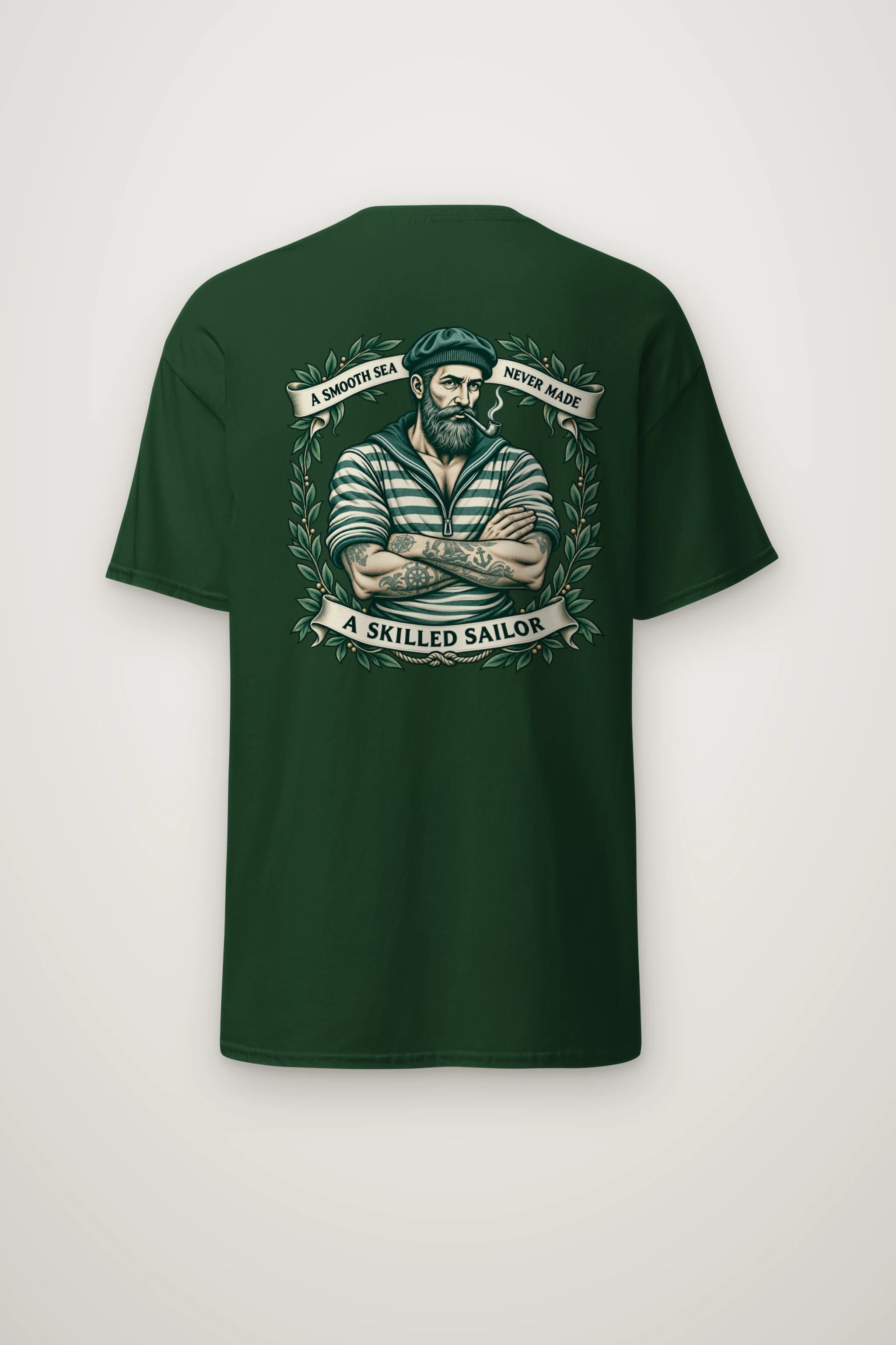 "Skilled Sailor" Heavyweight Unisex Crewneck T-shirt