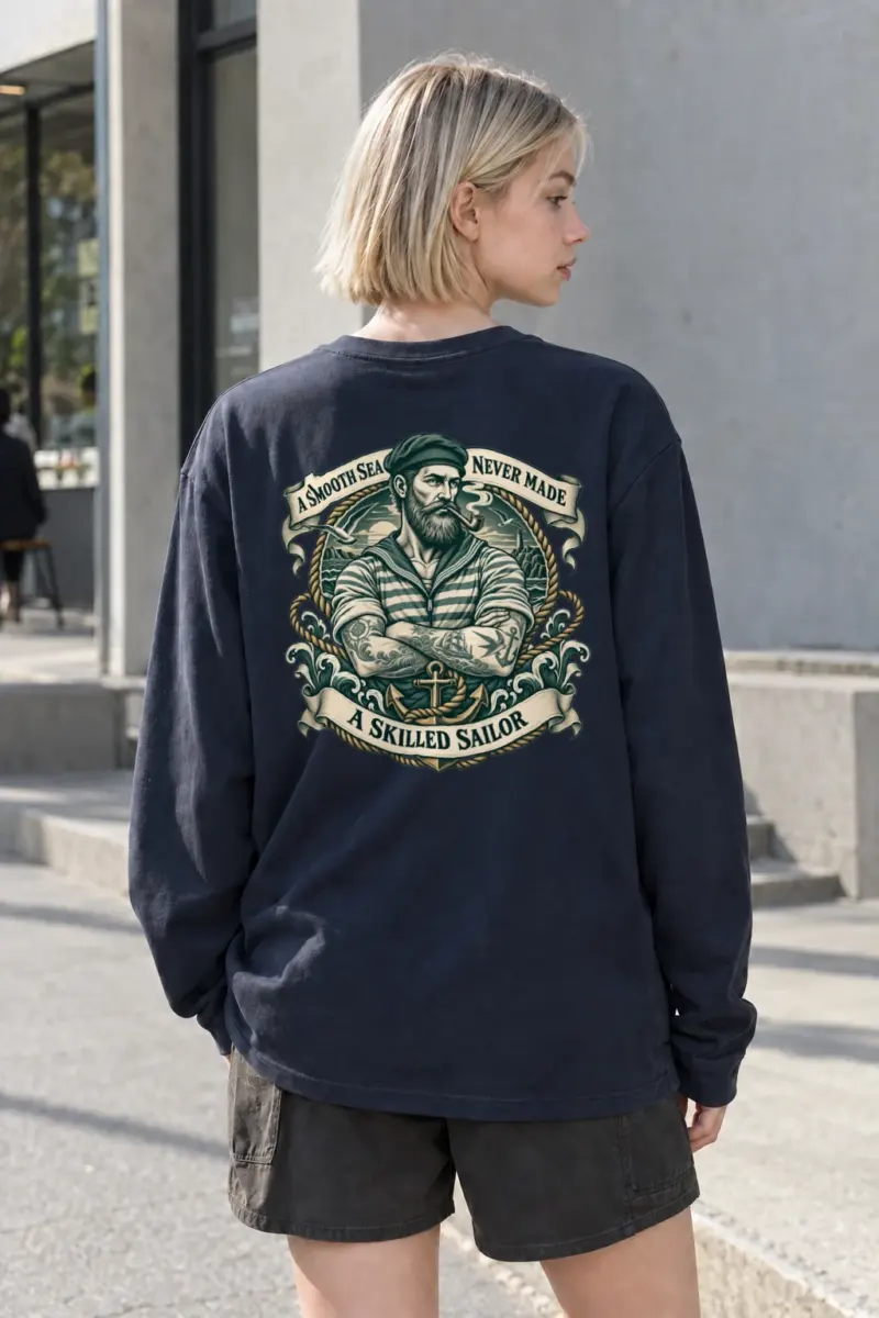 "Skilled Sailor" Unisex Longsleeve T-shirt | Gildan 2400