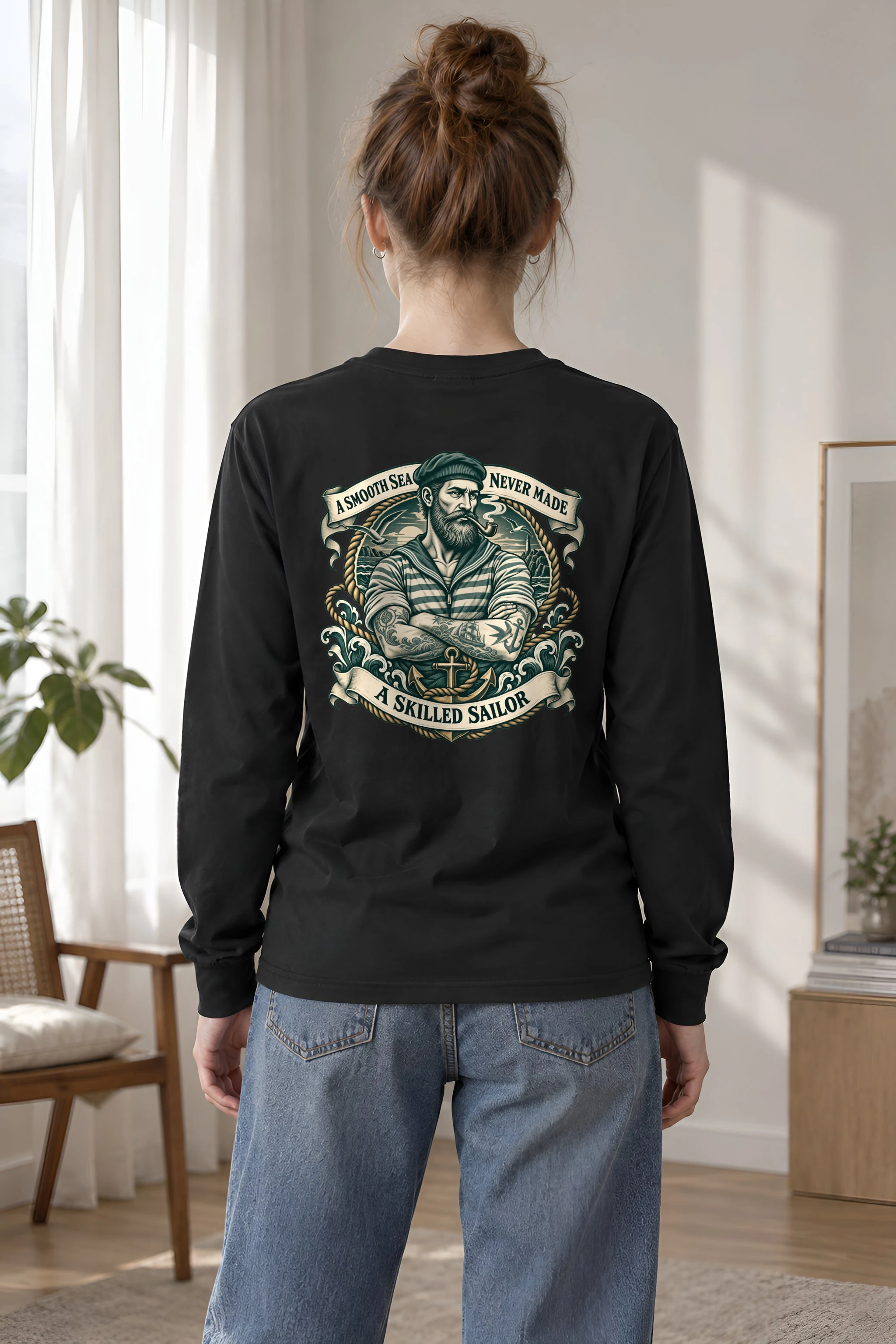 "Skilled Sailor" Unisex Longsleeve T-shirt
