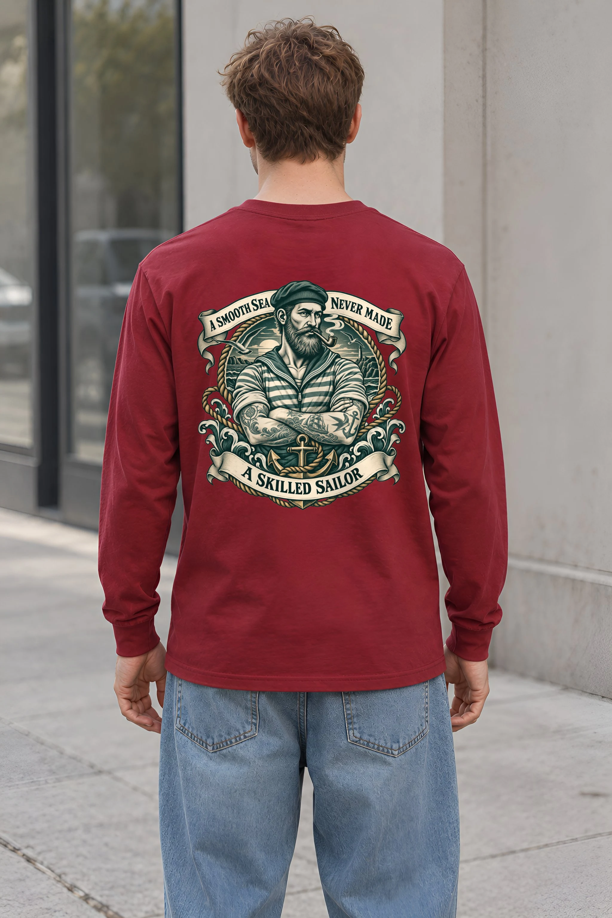 "Skilled Sailor" Unisex Longsleeve T-shirt