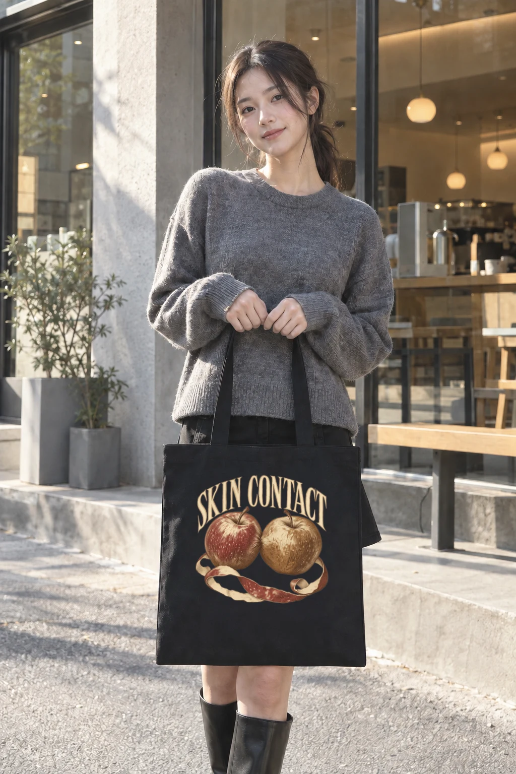 "Skin Contact" Classic Cotton Tote Bag