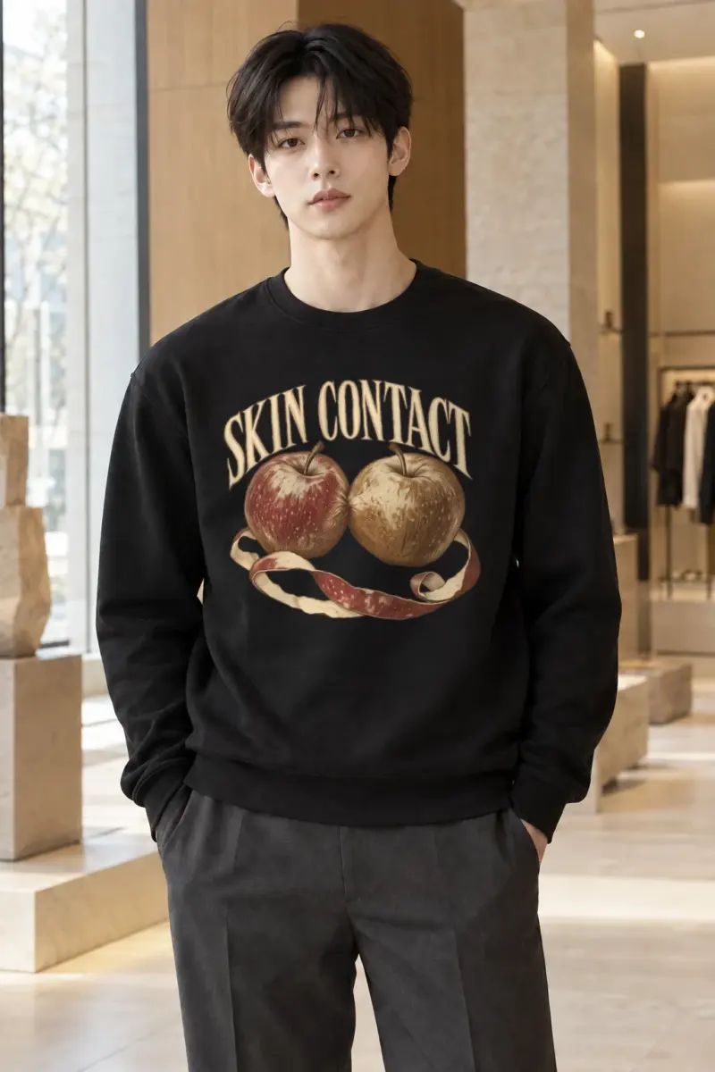 "Skin Contact" Heavy Blend Unisex Crewneck Sweatshirt | Gildan 18000