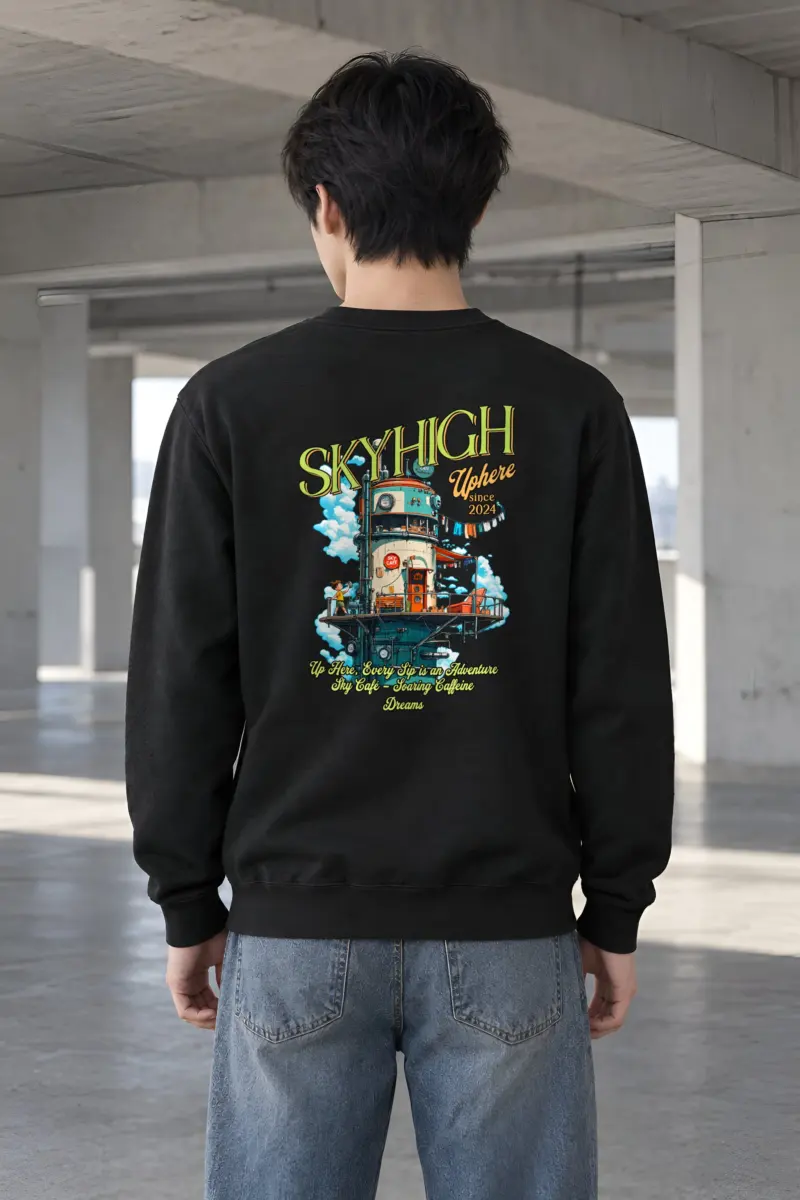 "Sky Cafe Dreams" Heavy Blend Unisex Crewneck Sweatshirt