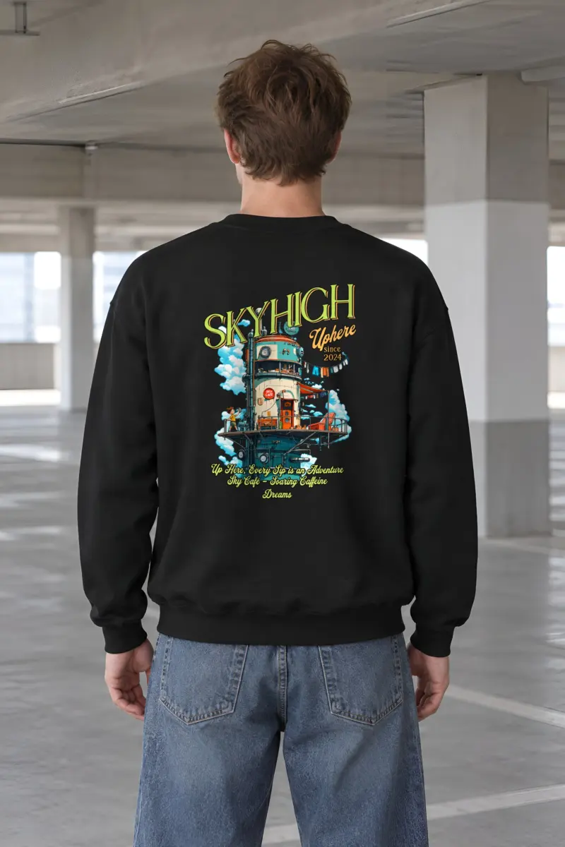 "Sky Cafe Dreams" Heavy Blend Unisex Crewneck Sweatshirt