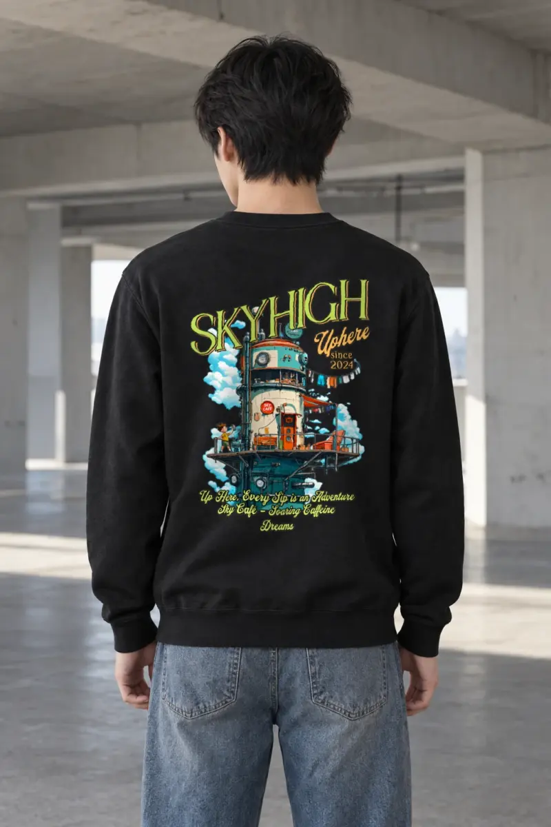 "Sky Cafe Dreams" Heavy Blend Unisex Crewneck Sweatshirt