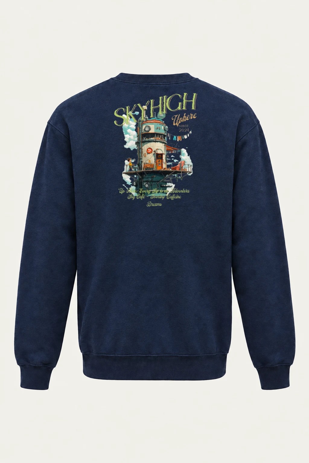 "Sky Cafe Dreams" Heavy Blend Unisex Crewneck Sweatshirt | Gildan 18000