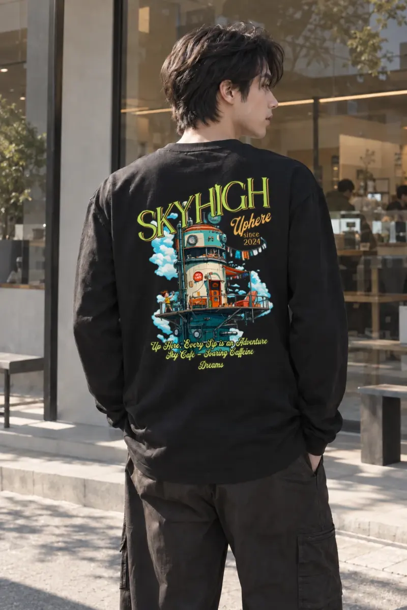 "Sky Cafe Dreams" Unisex Longsleeve T-shirt | Gildan 2400