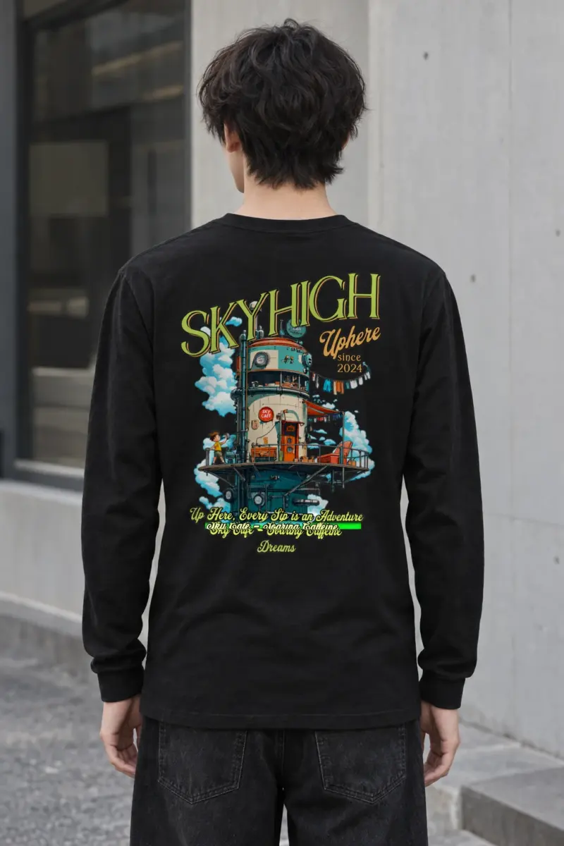 "Sky Cafe Dreams" Unisex Longsleeve T-shirt | Gildan 2400