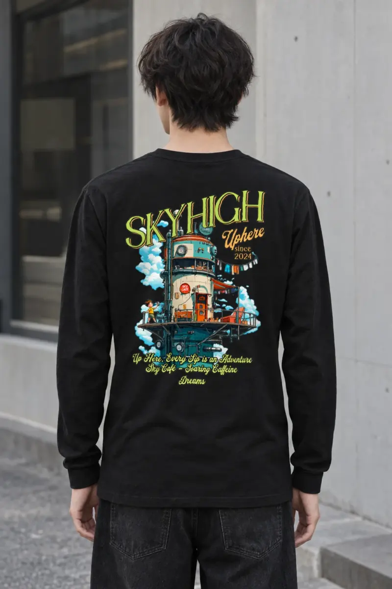"Sky Cafe Dreams" Unisex Longsleeve T-shirt | Gildan 2400