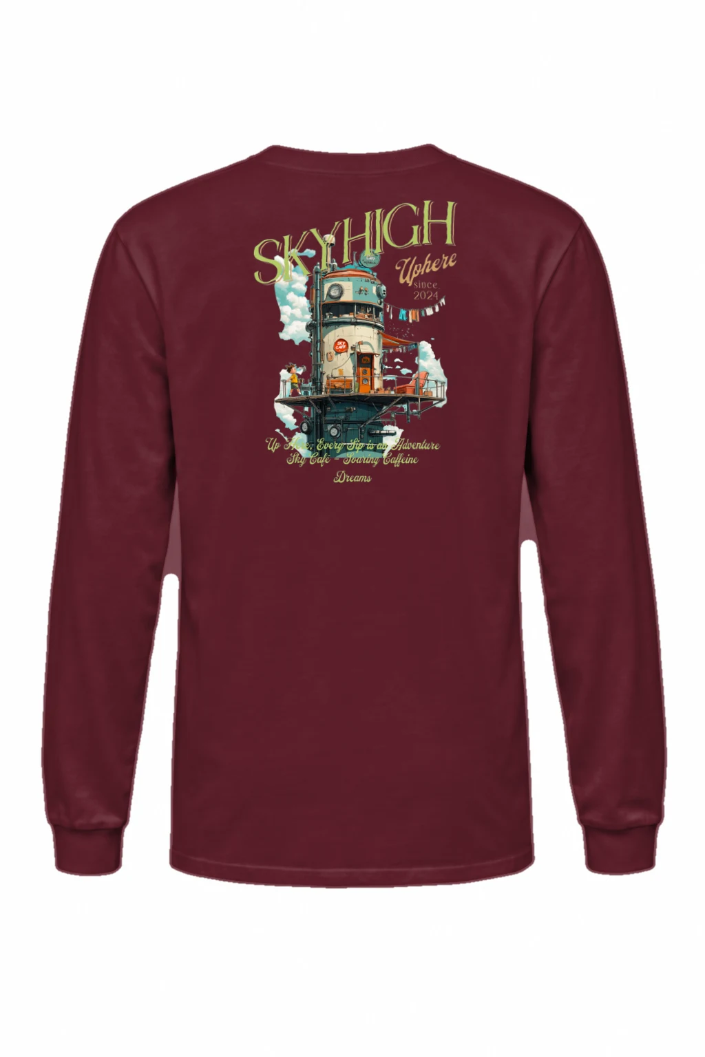 "Sky Cafe Dreams" Unisex Longsleeve T-shirt | Gildan 2400
