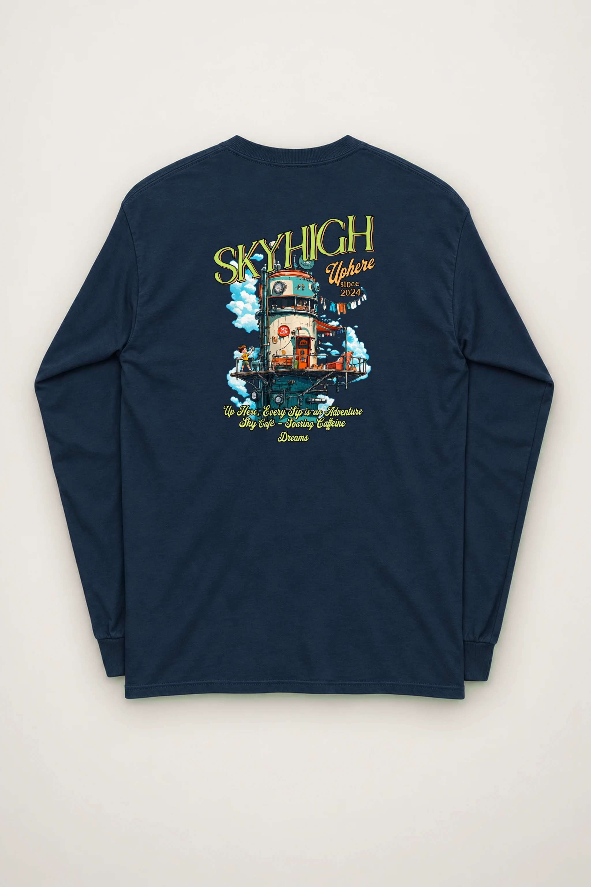 "Sky Cafe Dreams" Unisex Longsleeve T-shirt