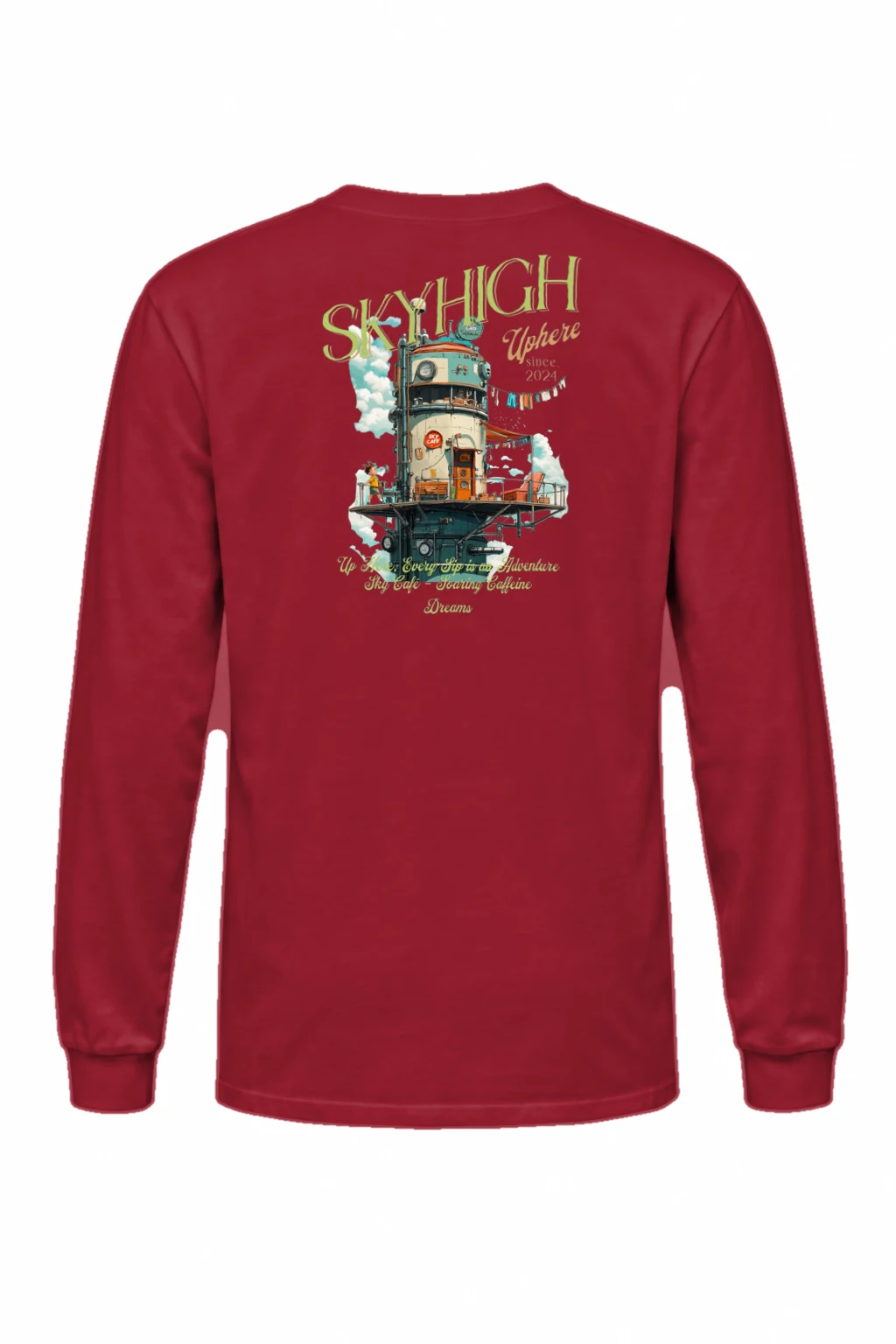 "Sky Cafe Dreams" Unisex Longsleeve T-shirt | Gildan 2400