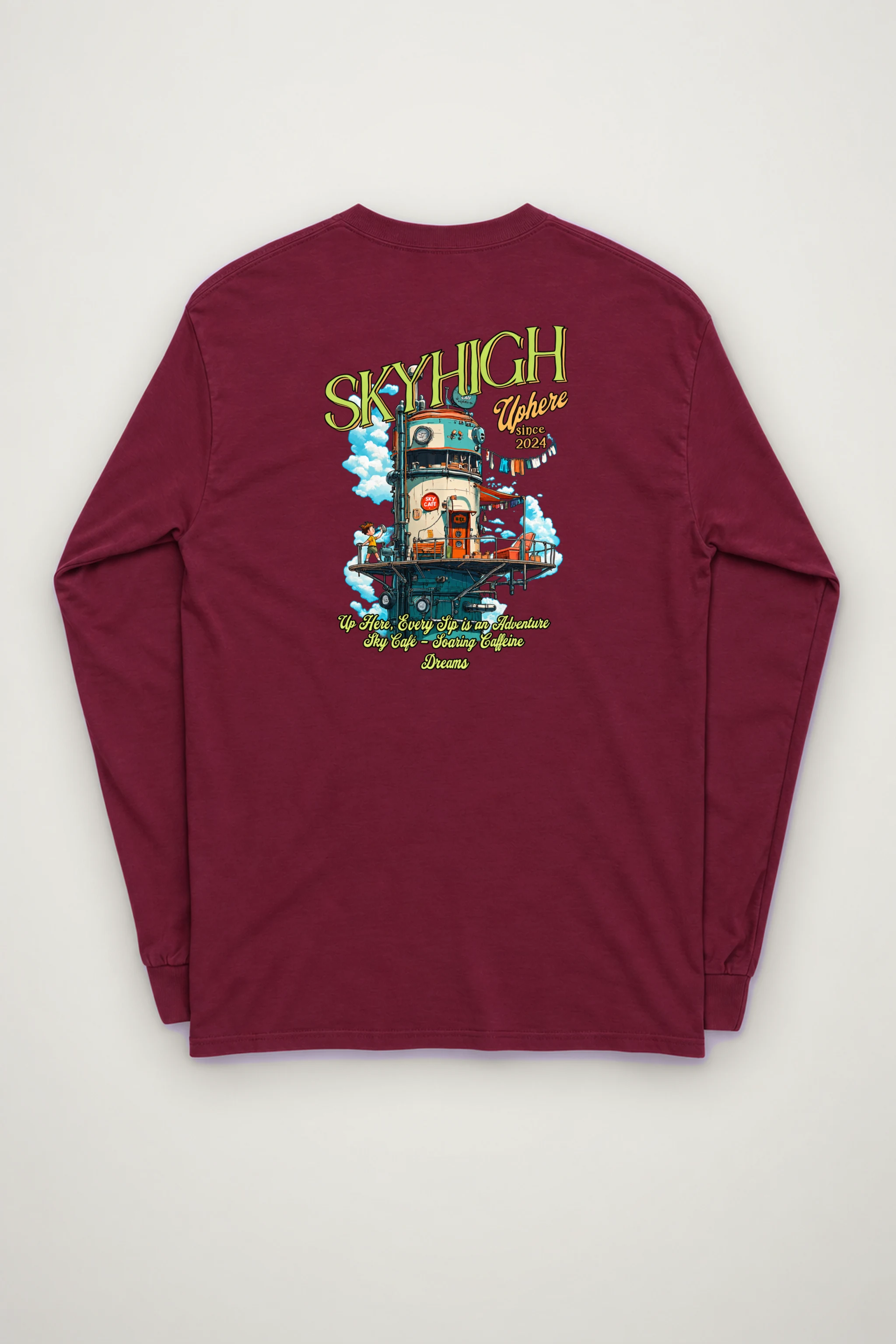 "Sky Cafe Dreams" Unisex Longsleeve T-shirt