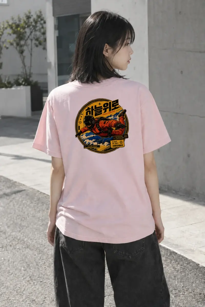 "Skybound Expedition" Heavyweight Unisex Crewneck T-shirt | Gildan 5000