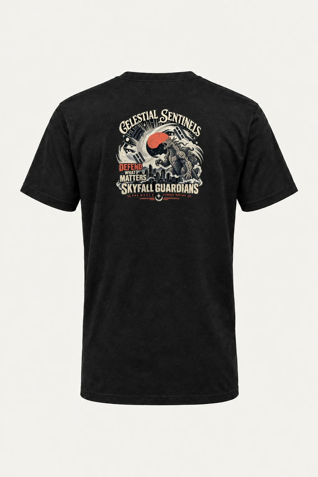 "Skyfall Guardians" Heavyweight Unisex Crewneck T-shirt | Gildan 5000
