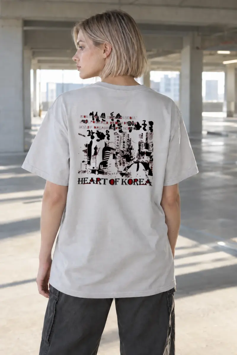 "Skyline Dreams" Heavyweight Unisex Crewneck T-shirt | Gildan 5000