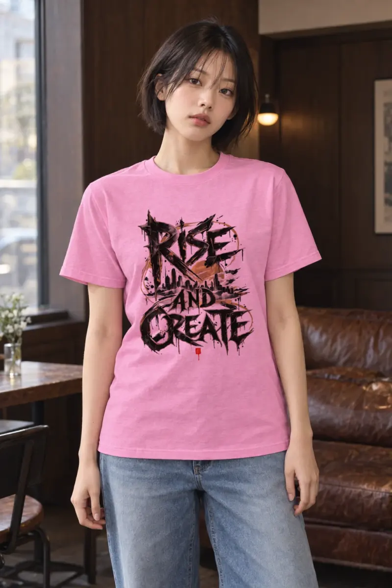 "Skyline Manifest" Heavyweight Unisex Crewneck T-shirt | Gildan 5000