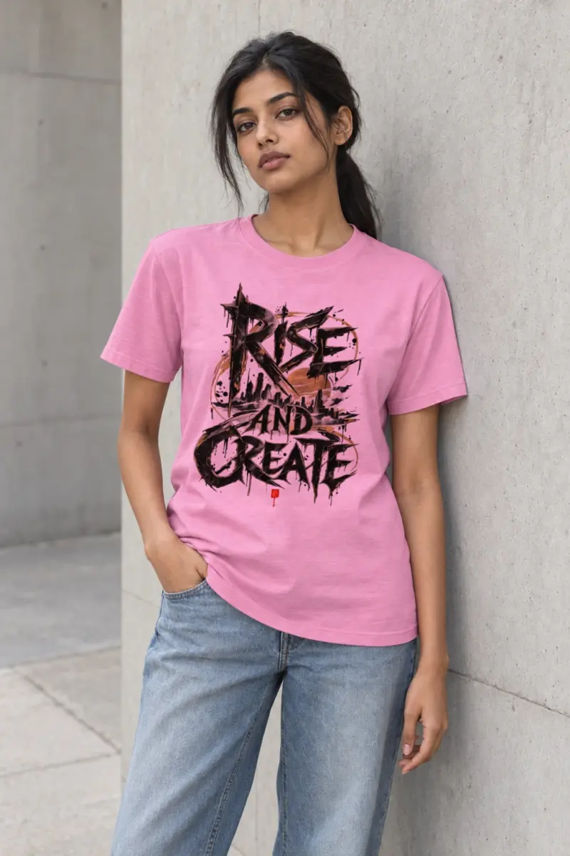 "Skyline Manifest" Heavyweight Unisex Crewneck T-shirt | Gildan 5000