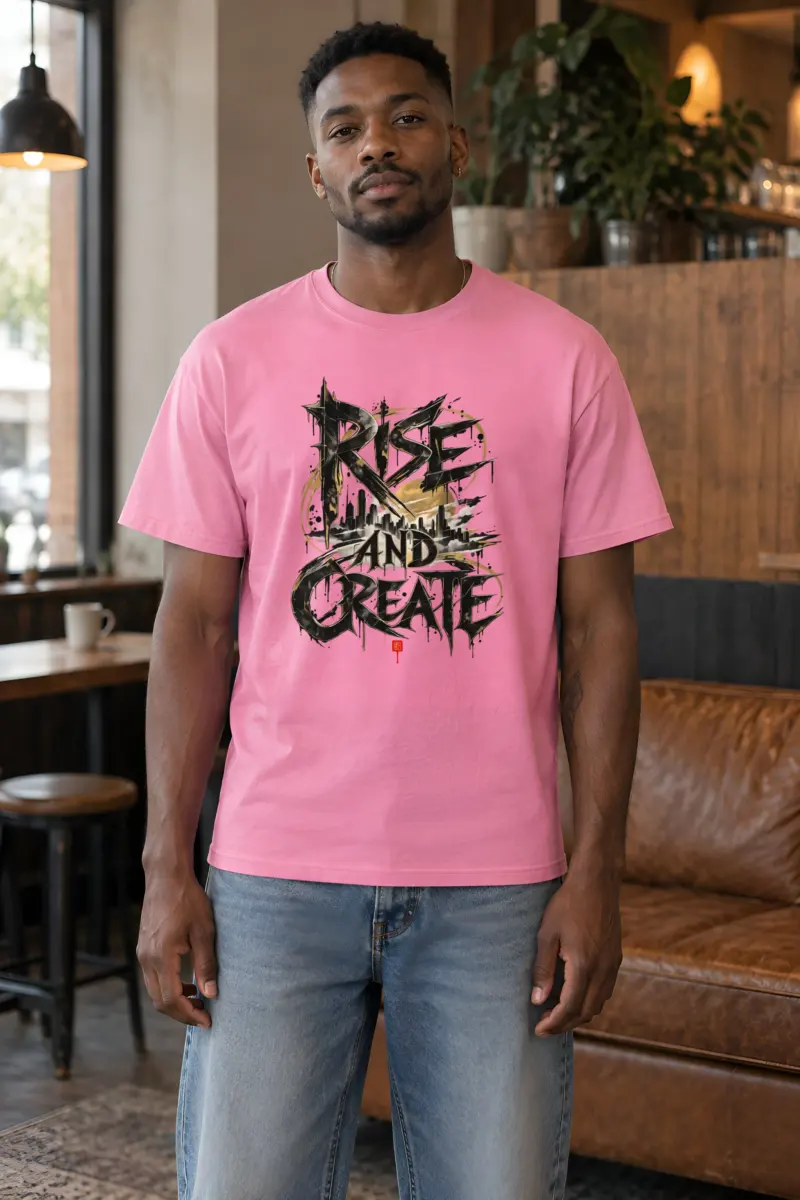 "Skyline Manifest" Heavyweight Unisex Crewneck T-shirt