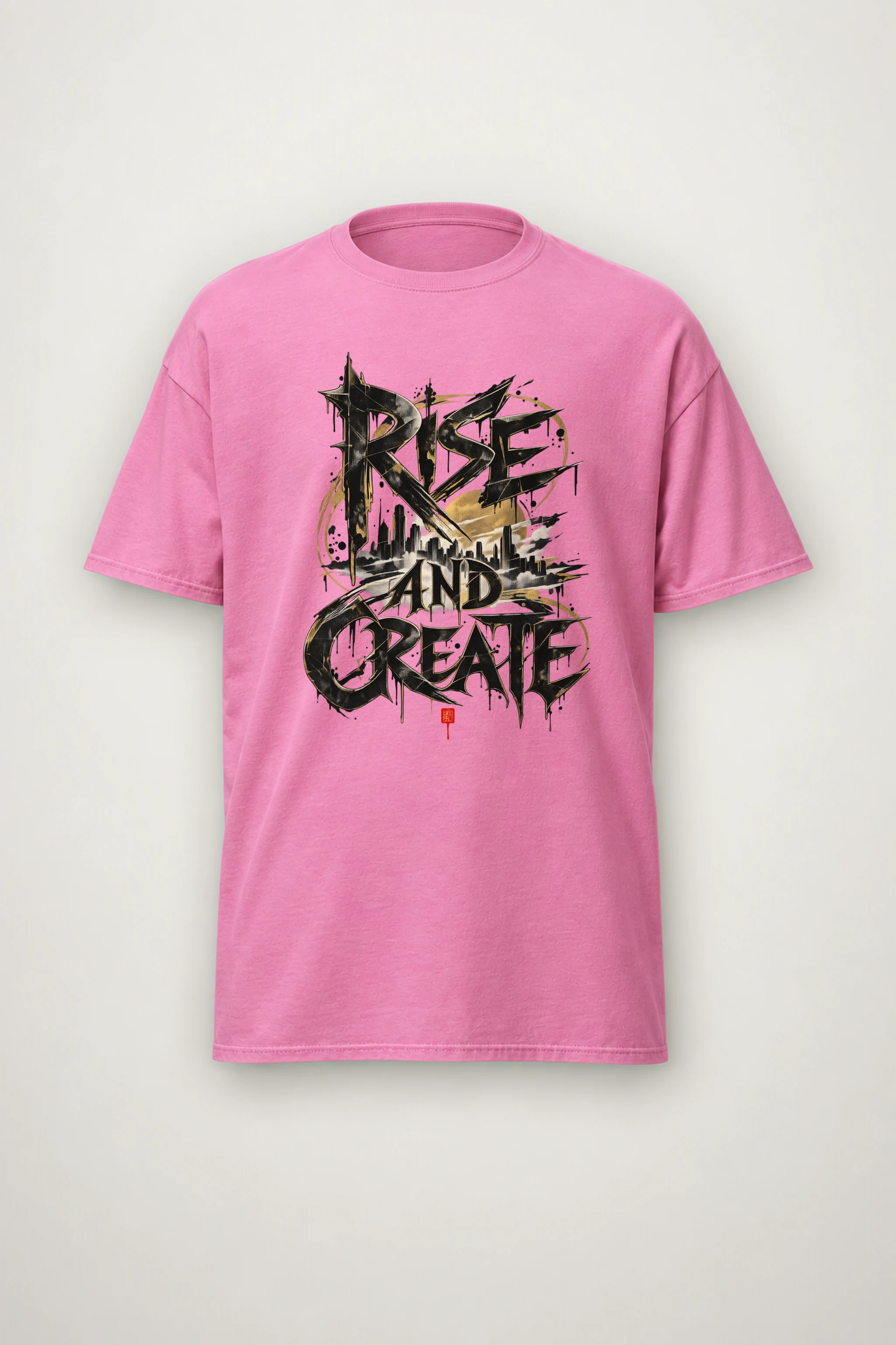 "Skyline Manifest" Heavyweight Unisex Crewneck T-shirt