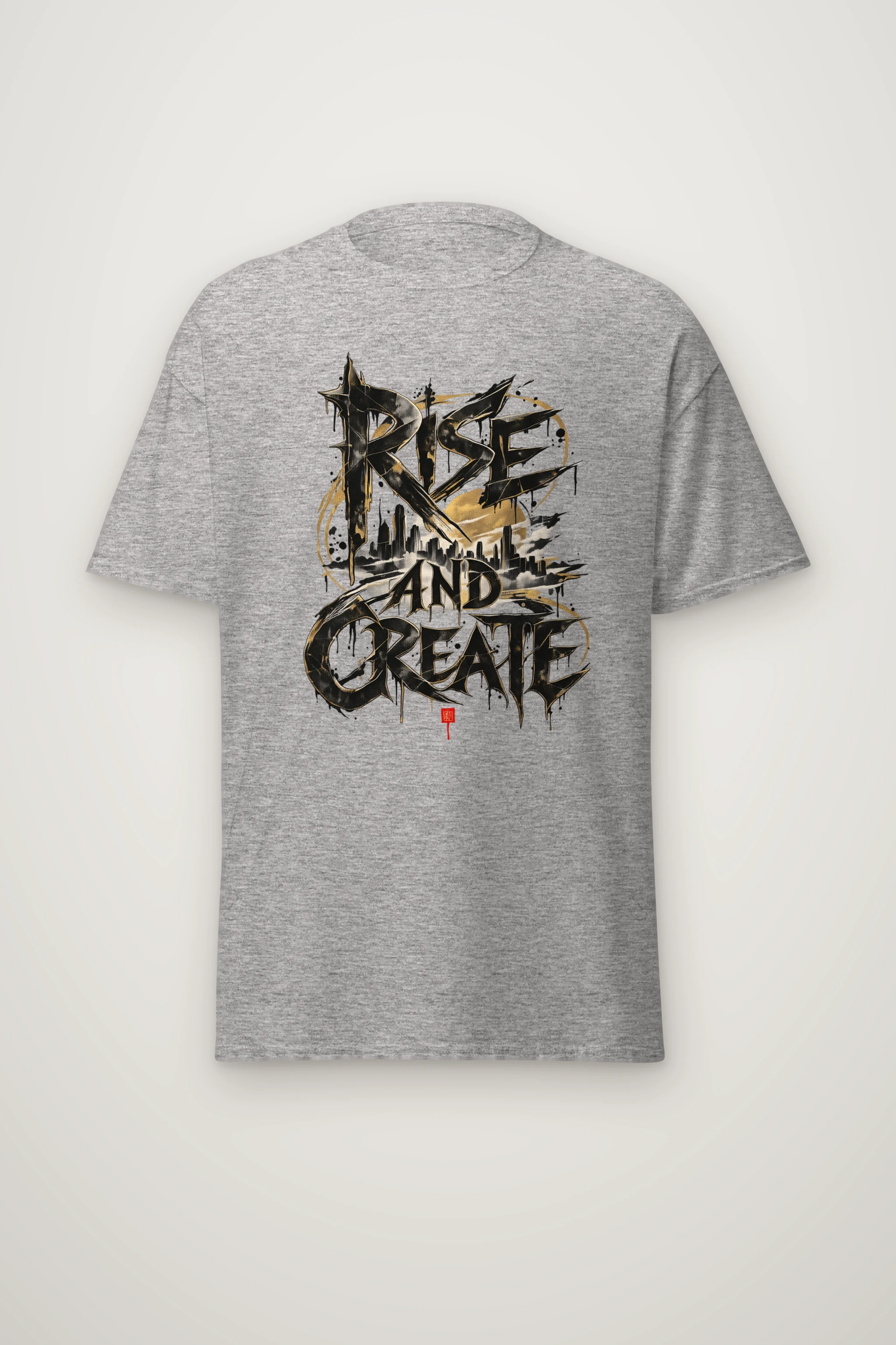 "Skyline Manifest" Heavyweight Unisex Crewneck T-shirt