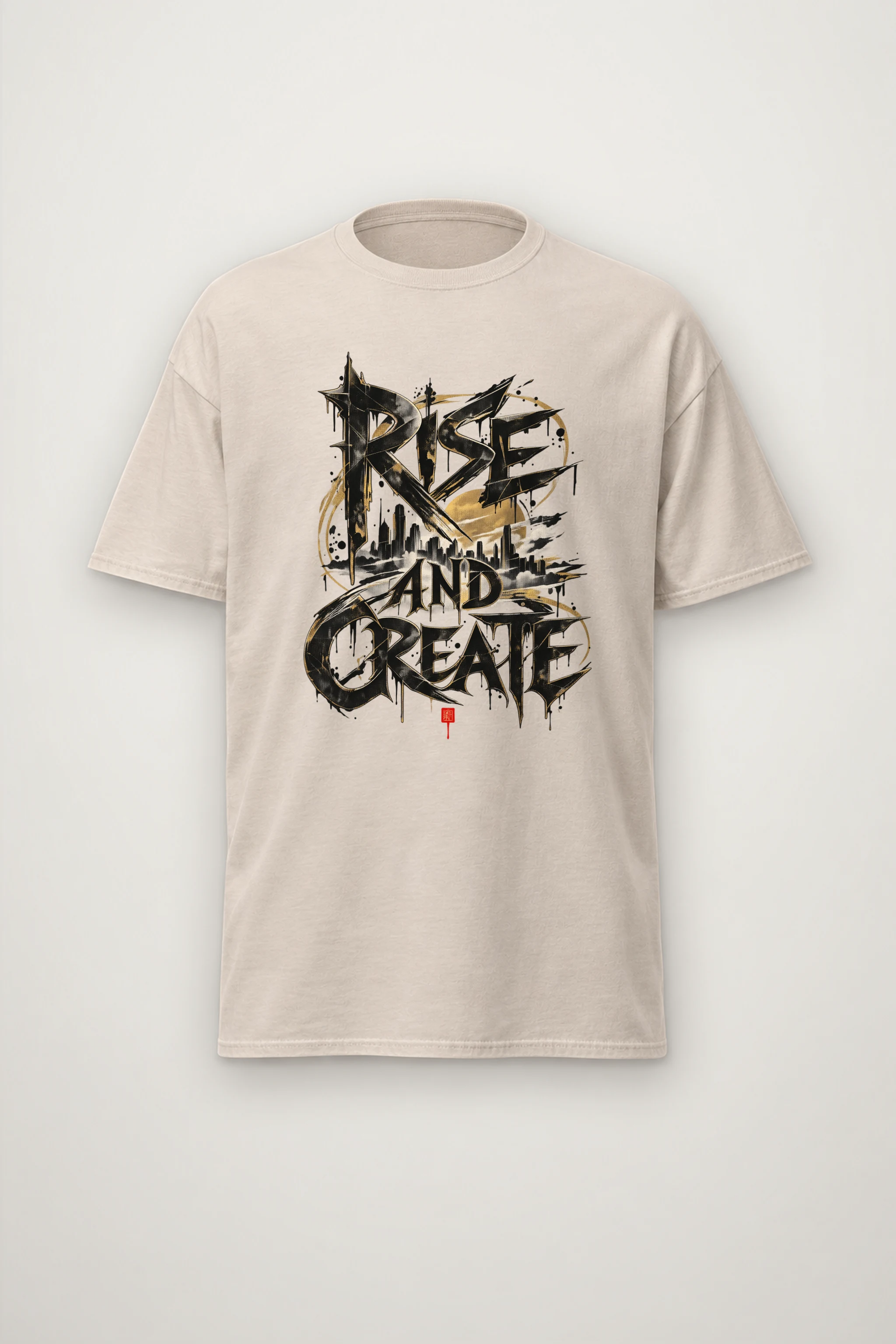"Skyline Manifest" Heavyweight Unisex Crewneck T-shirt