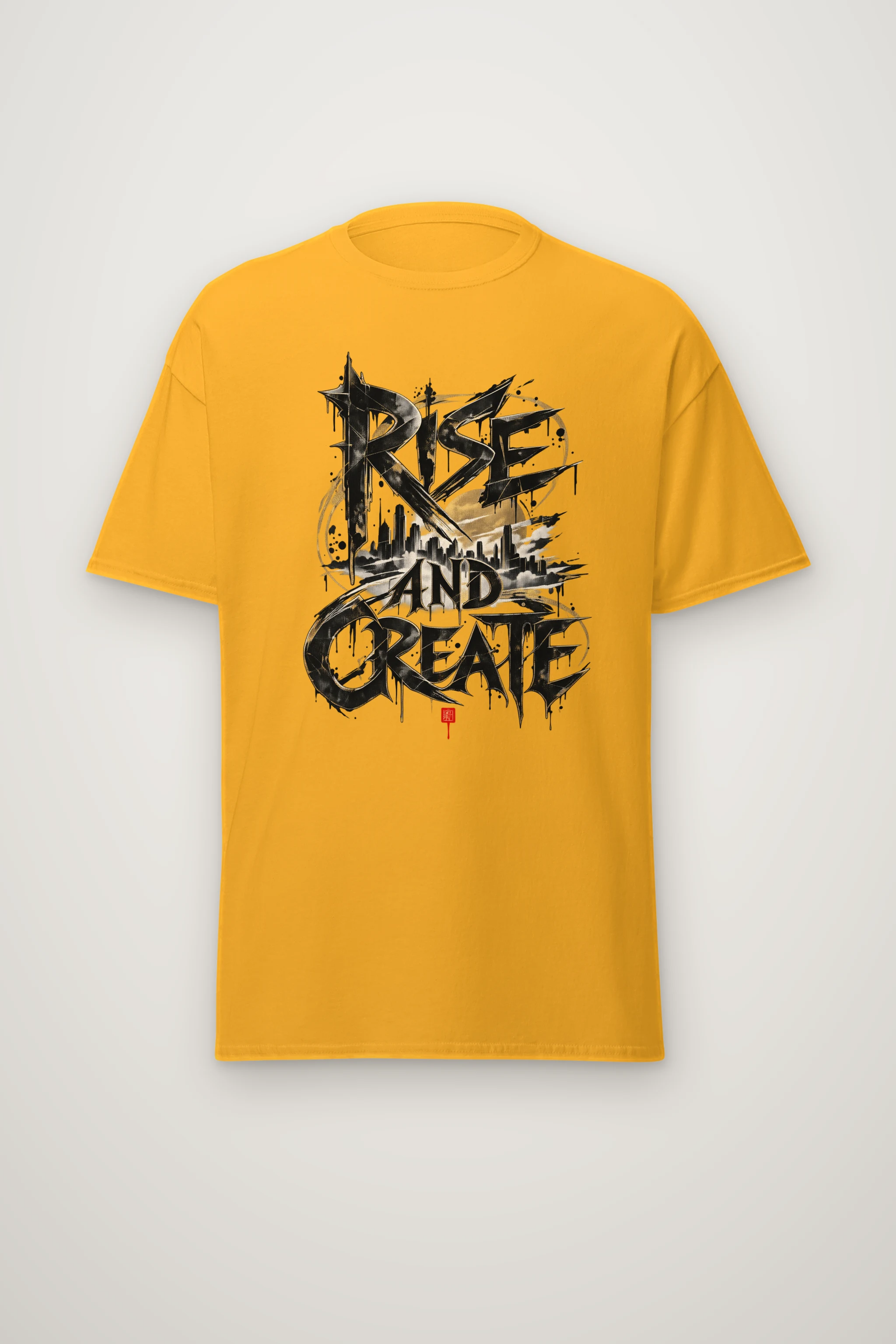 "Skyline Manifest" Heavyweight Unisex Crewneck T-shirt