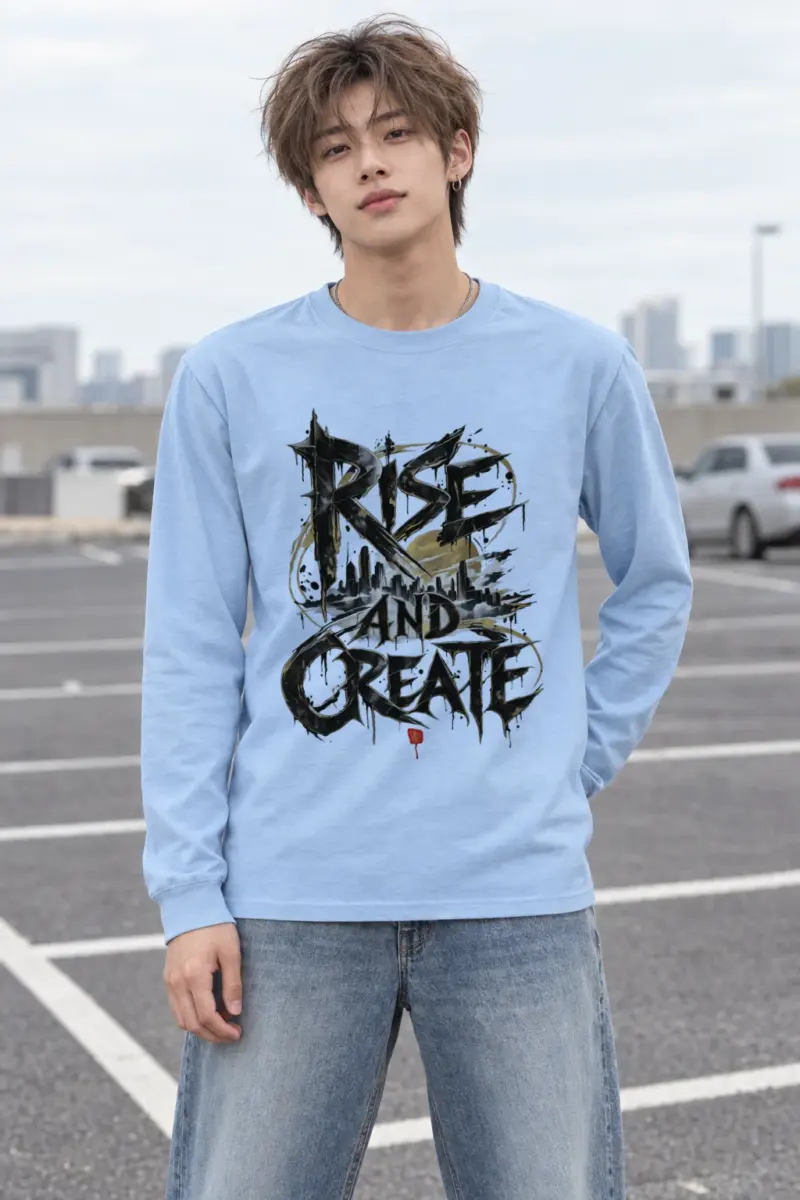 "Skyline Script" Unisex Longsleeve T-shirt