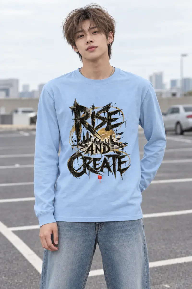 "Skyline Script" Unisex Longsleeve T-shirt