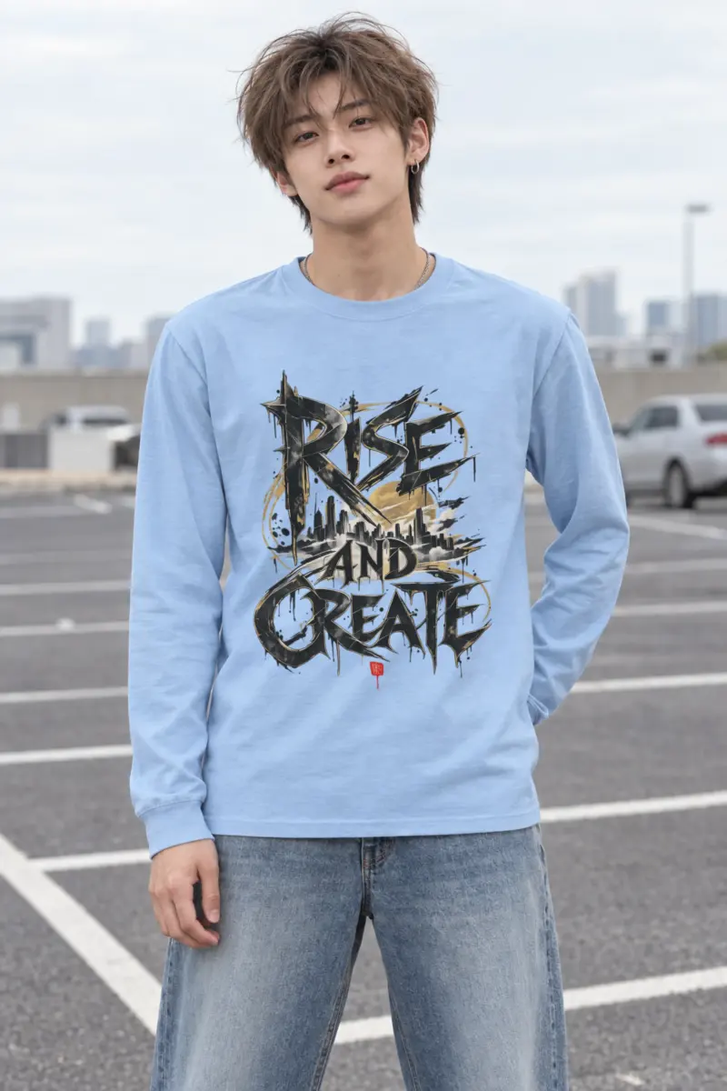 "Skyline Script" Unisex Longsleeve T-shirt