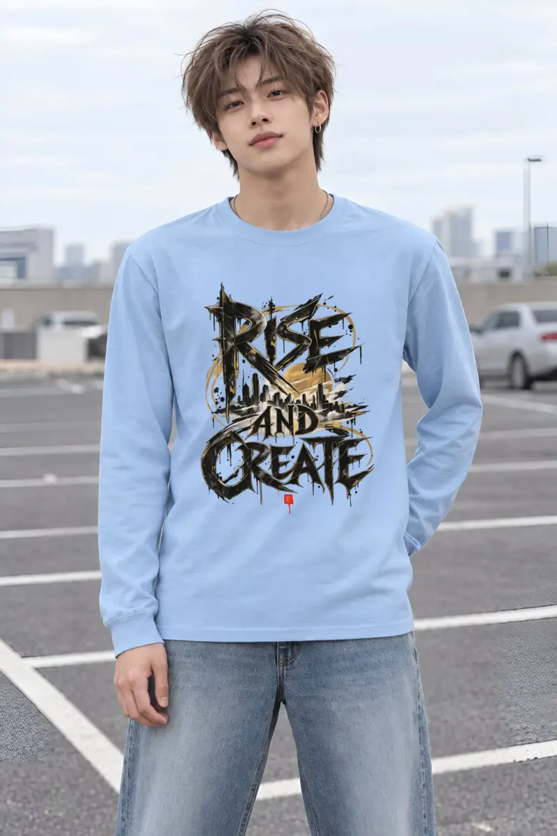 "Skyline Script" Unisex Longsleeve T-shirt