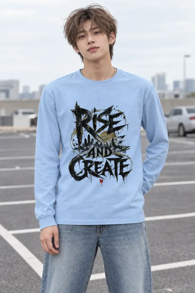 "Skyline Script" Unisex Longsleeve T-shirt