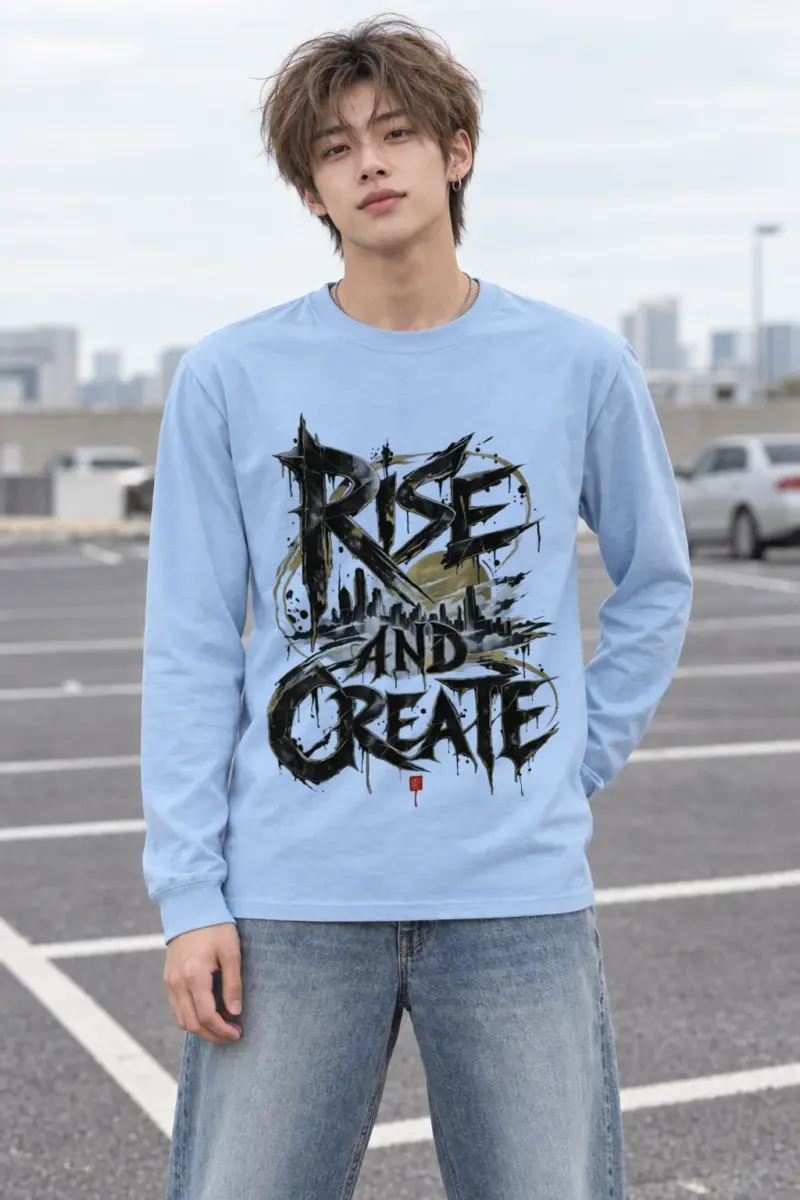 "Skyline Script" Unisex Longsleeve T-shirt
